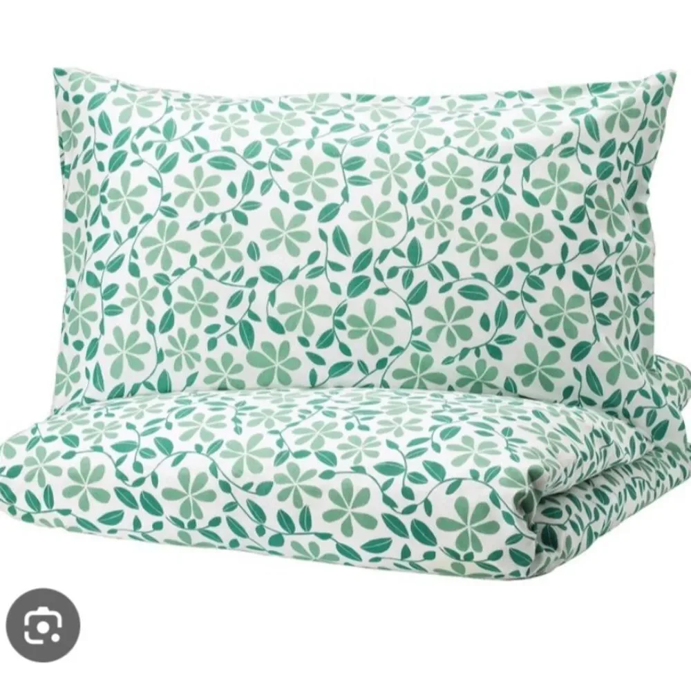 IKEA Juvelblomma Floral Green Bedding Set